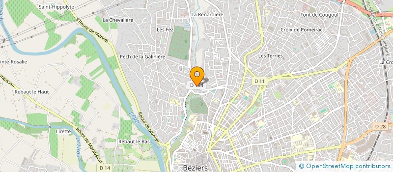 localisation de l'entreprise ALUPEINT  BEZIERS