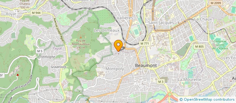 localisation de l'entreprise ALUPOSE  CLERMONT-FERRAND