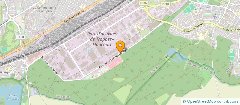 localisation de l'entreprise ALUPROFILS à TRAPPES