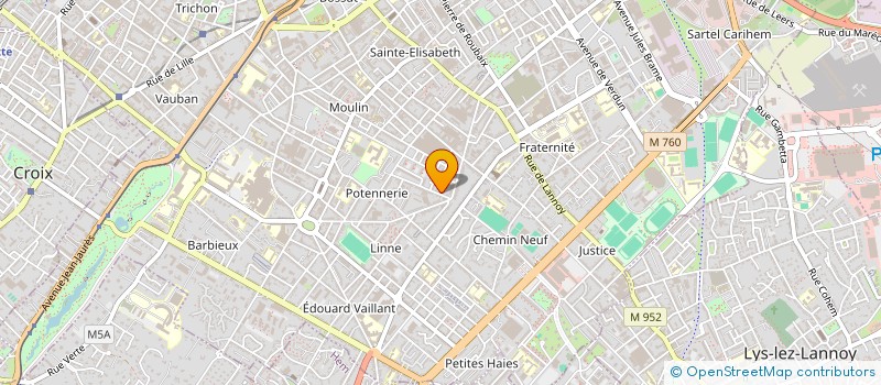 localisation de l'entreprise ALUPVC à ROUBAIX