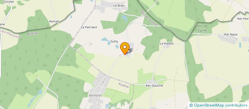 localisation de l'entreprise ALUR à HERBIGNAC