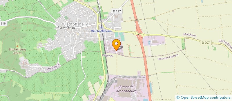 localisation de l'entreprise ALURHIN à HOLTZHEIM