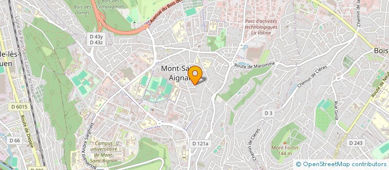localisation de l'entreprise ALUTEC 76 à MONT-SAINT-AIGNAN