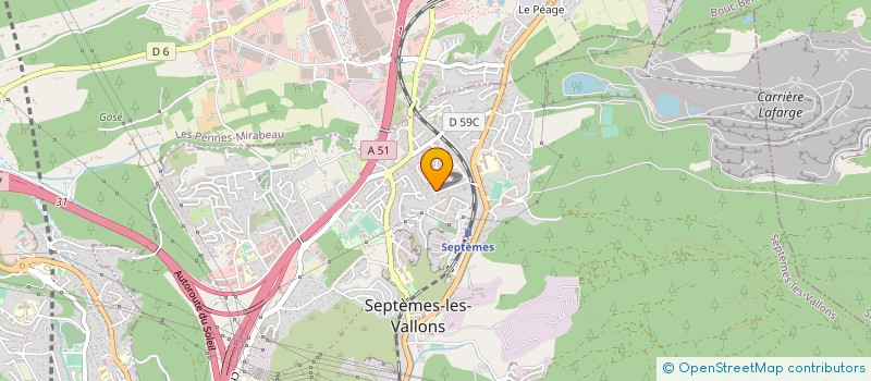 localisation de l'entreprise ALUTEC CONCEPT à SEPTEMES-LES-VALLONS