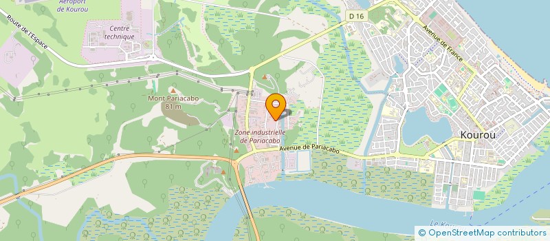 localisation de l'entreprise ALUTECH SERVICES à KOUROU