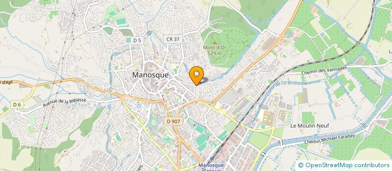 localisation de l'entreprise ALUTEK à MANOSQUE