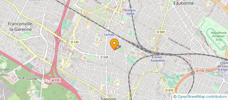 localisation de l'entreprise ALUTEK ATELIERS  ERMONT