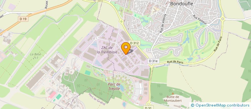 localisation de l'entreprise ALUTIL FRANCE SA à BONDOUFLE