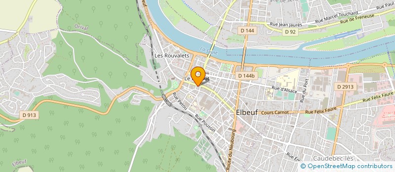 localisation de l'entreprise ALUVAIR SYSTEM à ELBEUF