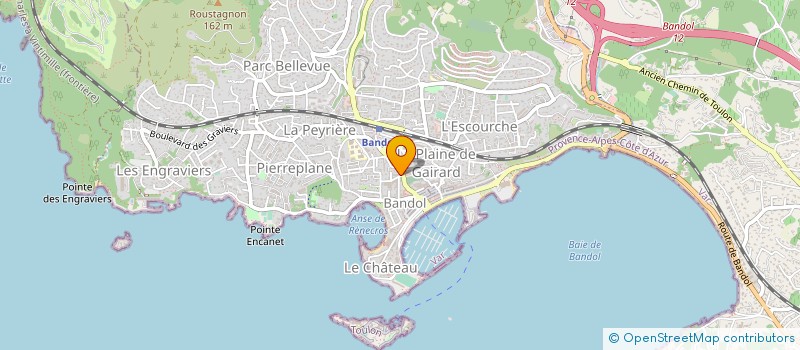 localisation de l'entreprise ALUVERRE à BANDOL