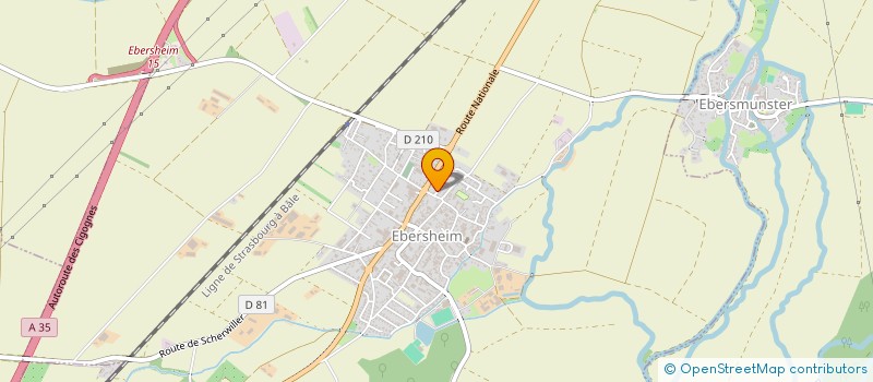 localisation de l'entreprise ALUVISION  EBERSHEIM