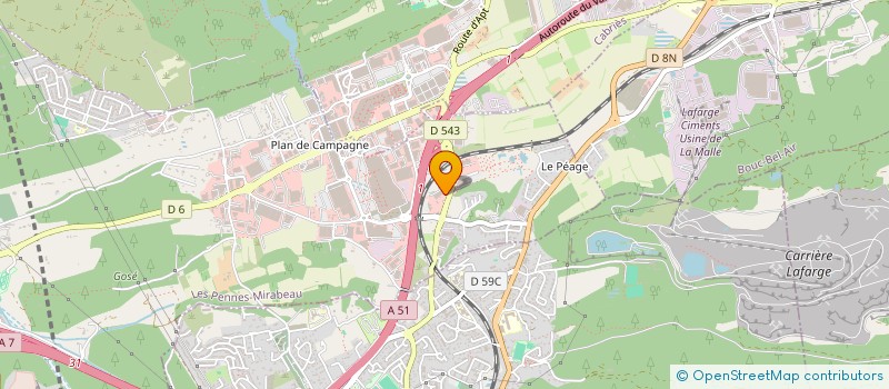 localisation de l'entreprise ALUX CONCEPT à LES PENNES-MIRABEAU