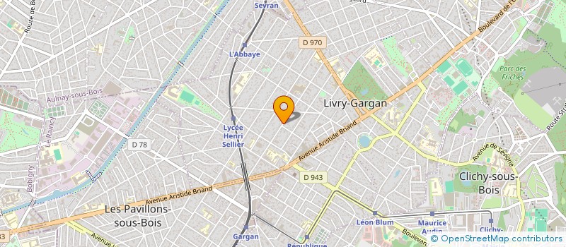 localisation de l'entreprise ALV à LIVRY-GARGAN