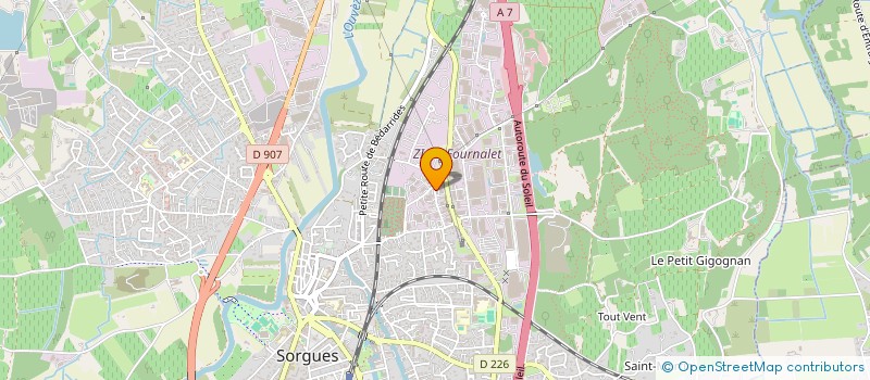 localisation de l'entreprise ALV AUTOSPORT  SORGUES