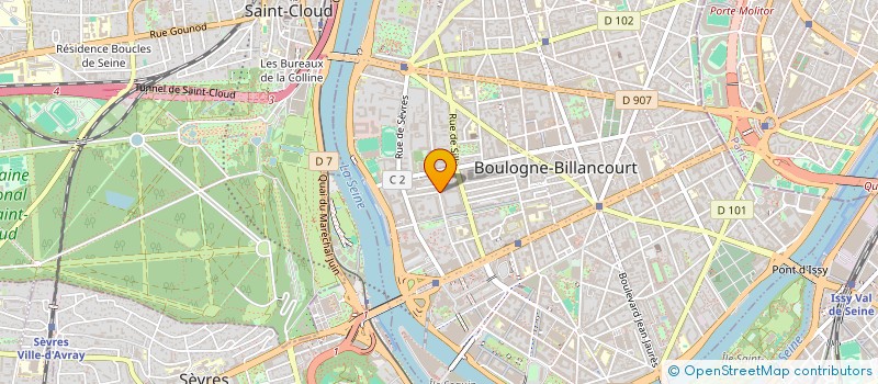 localisation de l'entreprise ALV CONSEILS à BOULOGNE-BILLANCOURT