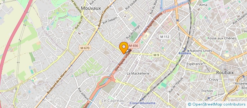 localisation de l'entreprise ALV ELECTRICITE à QUESNOY-SUR-DEULE