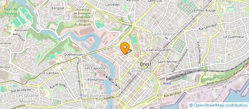 localisation de l'entreprise ALV'HEOL à BREST
