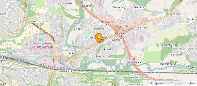 localisation de l'entreprise ALV IMMOBILIER à PLEYBEN