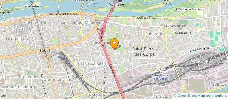 localisation de l'entreprise ALVA  SAINT-PIERRE-DES-CORPS