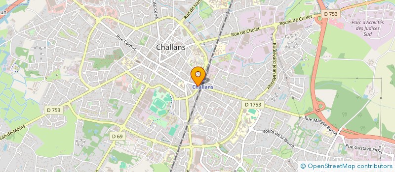 localisation de l'entreprise ALVA à CHALLANS