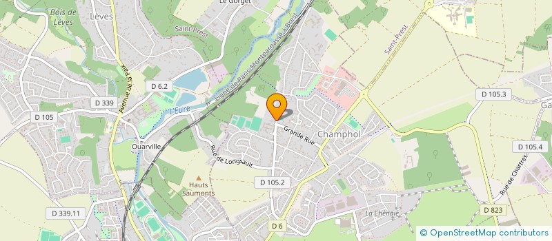 localisation de l'entreprise ALVABAT à CHAMPHOL