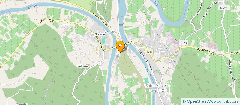 localisation de l'entreprise ALVADET  LUZECH