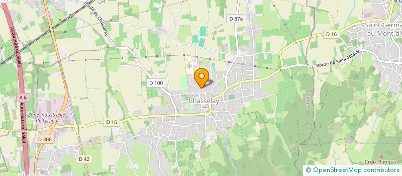 localisation de l'entreprise ALVAE à CHASSELAY