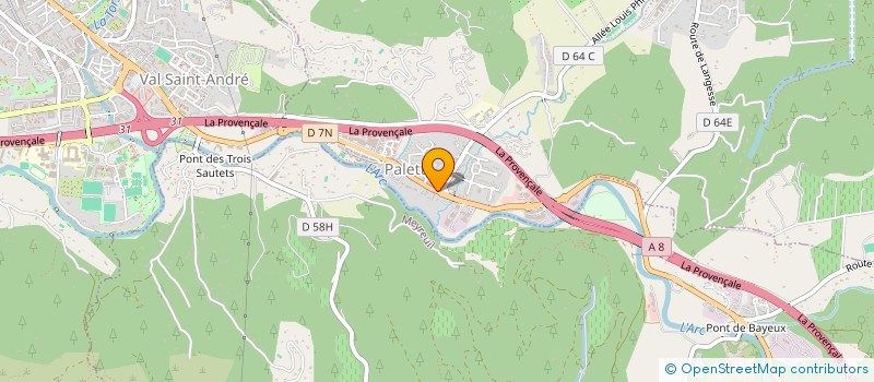 localisation de l'entreprise ALVAHOUX  LE THOLONET