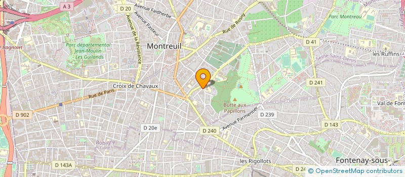 localisation de l'entreprise ALVAL  MONTREUIL