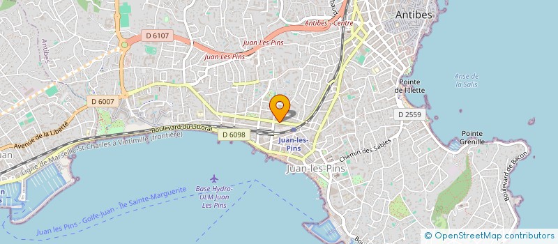 localisation de l'entreprise ALVAP à ANTIBES