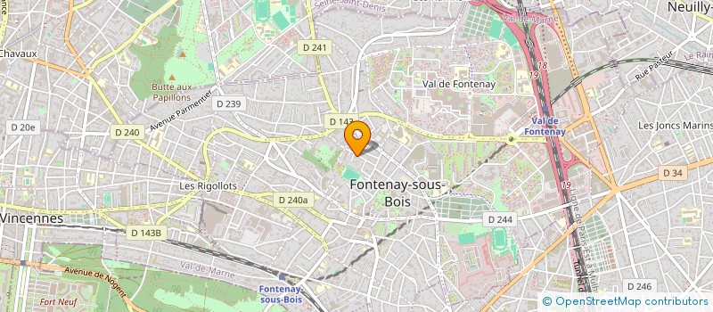 localisation de l'entreprise ALVARENGA à FONTENAY-SOUS-BOIS