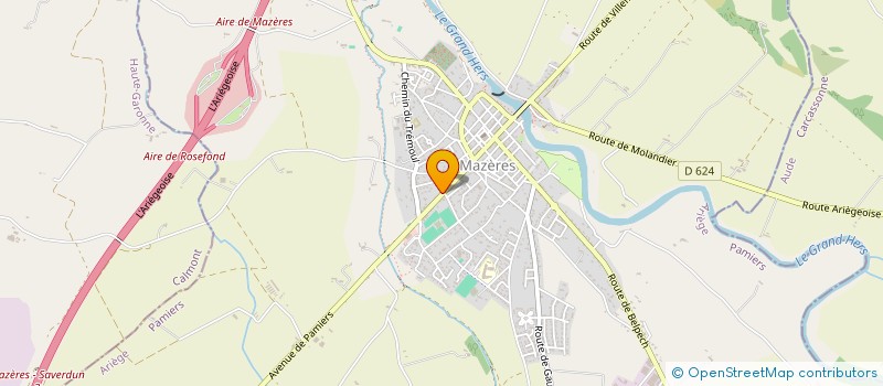 localisation de l'entreprise ALVAREZ TP à MAZERES