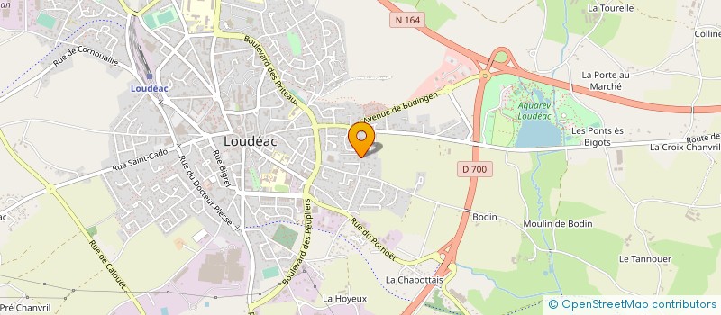 localisation de l'entreprise ALVARIA à LOUDEAC