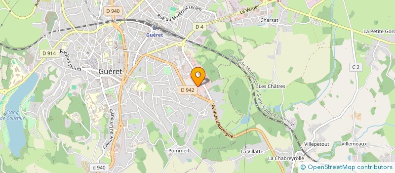 localisation de l'entreprise ALVB à GUERET