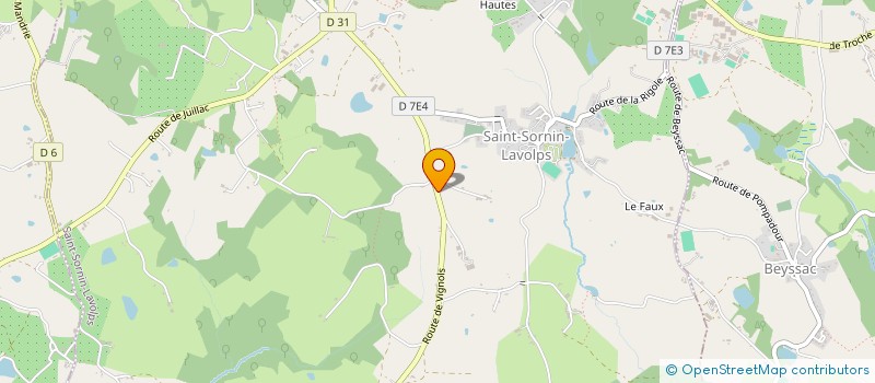 localisation de l'entreprise ALVB  SAINT-SORNIN-LAVOLPS