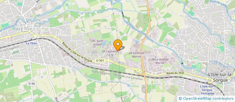 localisation de l'entreprise ALVEA PROVENCE  LE THOR