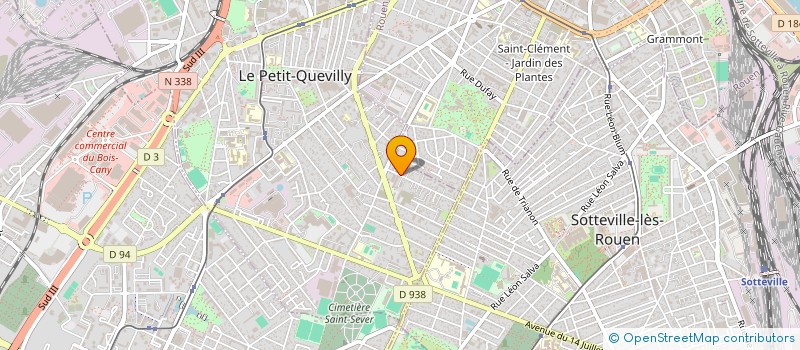 localisation de l'entreprise ALVEDA à LE PETIT-QUEVILLY