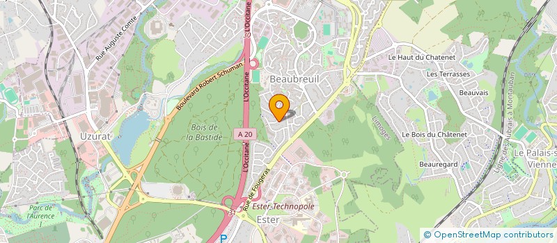 localisation de l'entreprise ALVEELIA SECURITY CENTER à LIMOGES