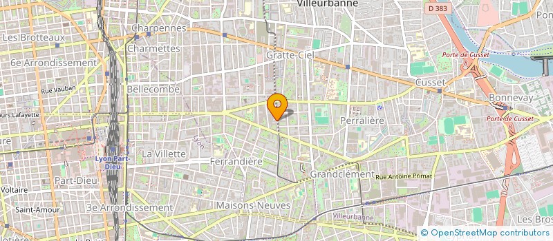 localisation de l'entreprise ALVENIS  VILLEURBANNE