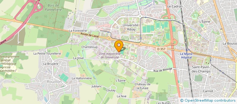 localisation de l'entreprise ALVEODIS à LE MANS