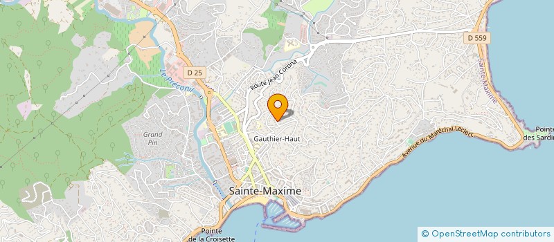 localisation de l'entreprise ALVEOLE THERMO CHAUFFE ATC à SAINTE MAXIME