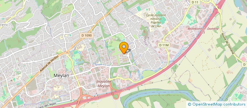 localisation de l'entreprise ALVEOO à MEYLAN