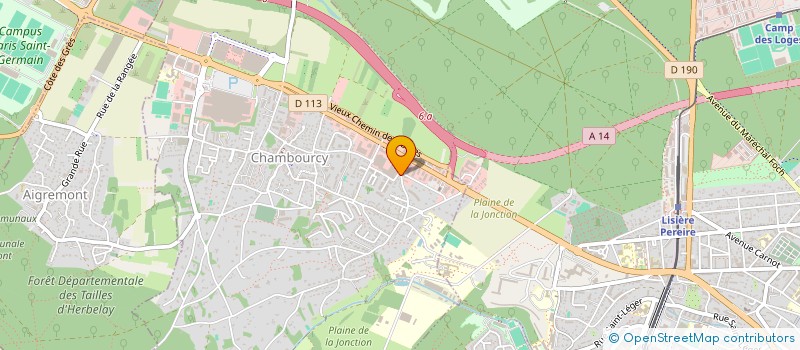 localisation de l'entreprise ALVERGNAS AUTOMOBILES à CHAMBOURCY