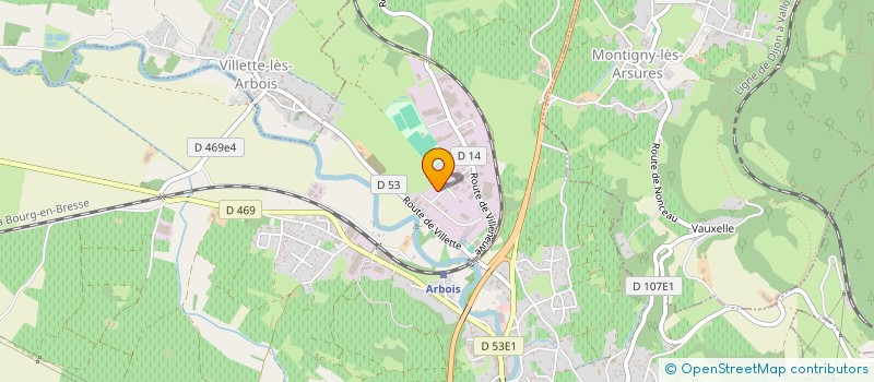 localisation de l'entreprise ALVERNET AIN FRANCHE COMTE à ARBOIS