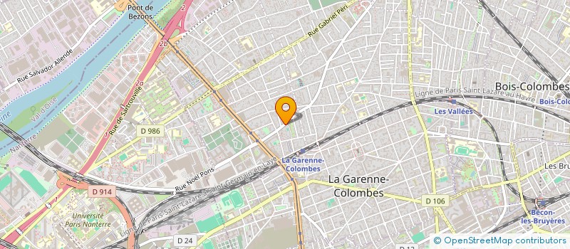 localisation de l'entreprise ALVES à COLOMBES