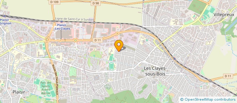 localisation de l'entreprise ALVES à LES CLAYES-SOUS-BOIS