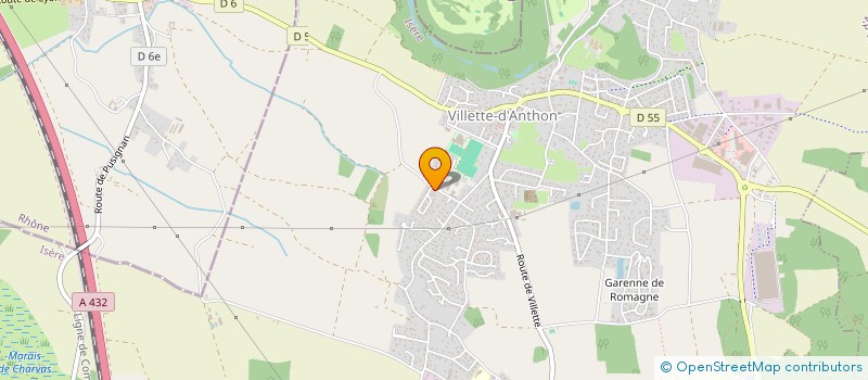 localisation de l'entreprise ALVES  VILLETTE-D'ANTHON