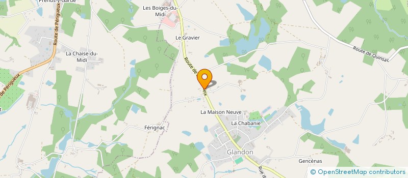 localisation de l'entreprise ALVES CARRELAGES à GLANDON