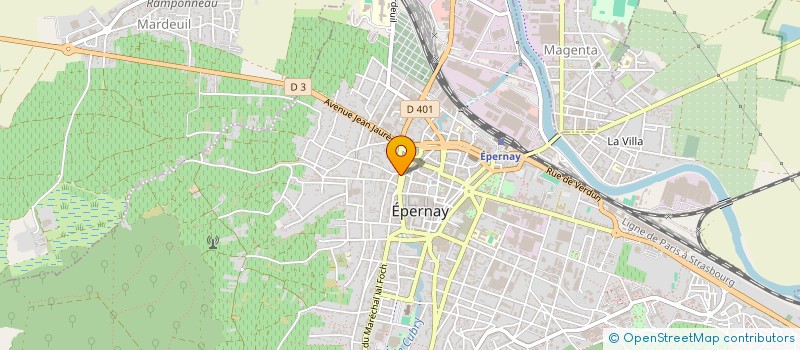 localisation de l'entreprise ALVES COMPAGNIE  EPERNAY