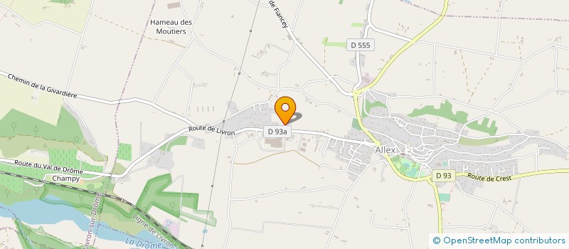 localisation de l'entreprise ALVES CONSTRUCTION  ALLEX